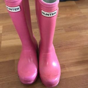 Hunter Boots pink Size 2